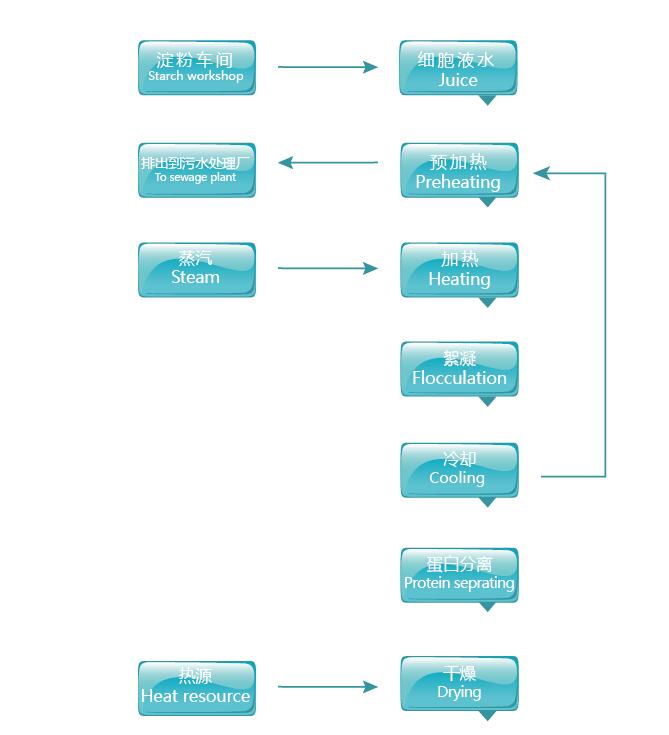 薯类汁水蛋白提取工艺流程图